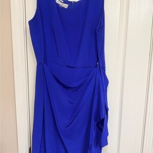 Elegant Blue Sleeveless Dress